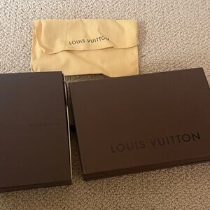 Authentic Vintage Louis Vuitton Box Set & Dust Bag LV Packaging Gift Box Lot